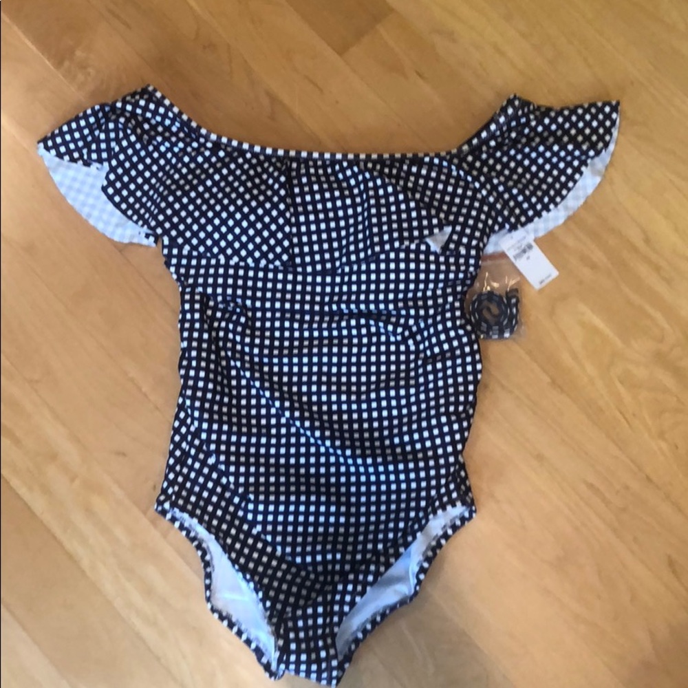 Gap One Piece Gingham Bathing Suit
